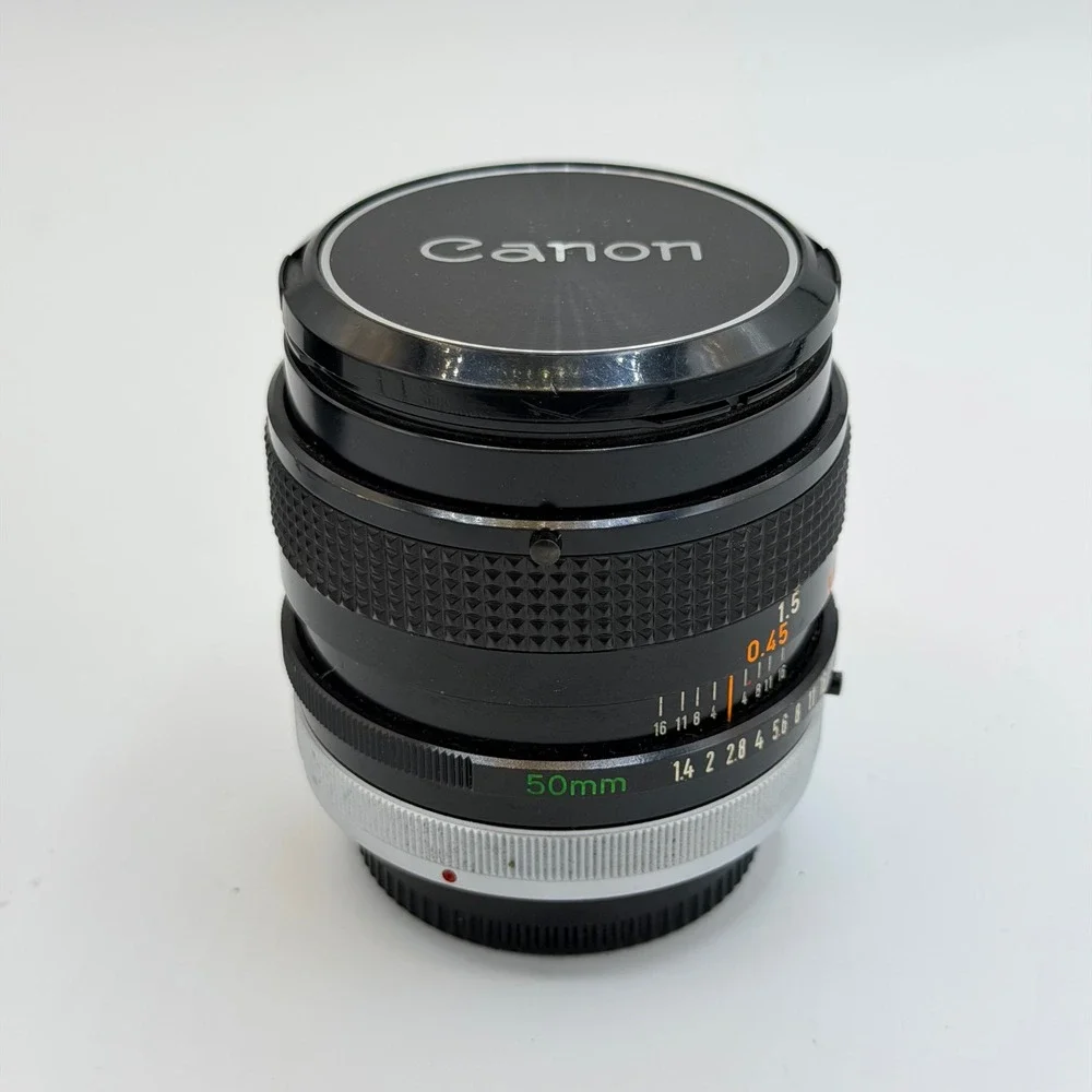 Canon FD 50mm f1.4 SSC Prime Lens Manual Focus SLR Breech Lock W/ Case Japan